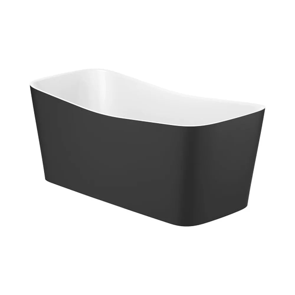 Bañera rectangular exenta 155x70 cm con desagüe click-clack y sifón Stonex Roca - Vista 1
