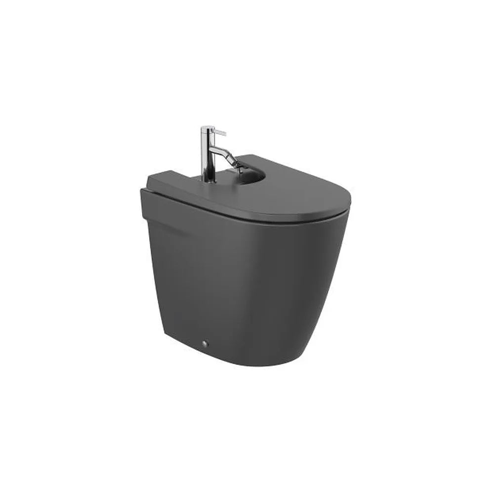 Bidé Adosado a Pared 53 cm Ona Negro Mate Roca - Vista 1