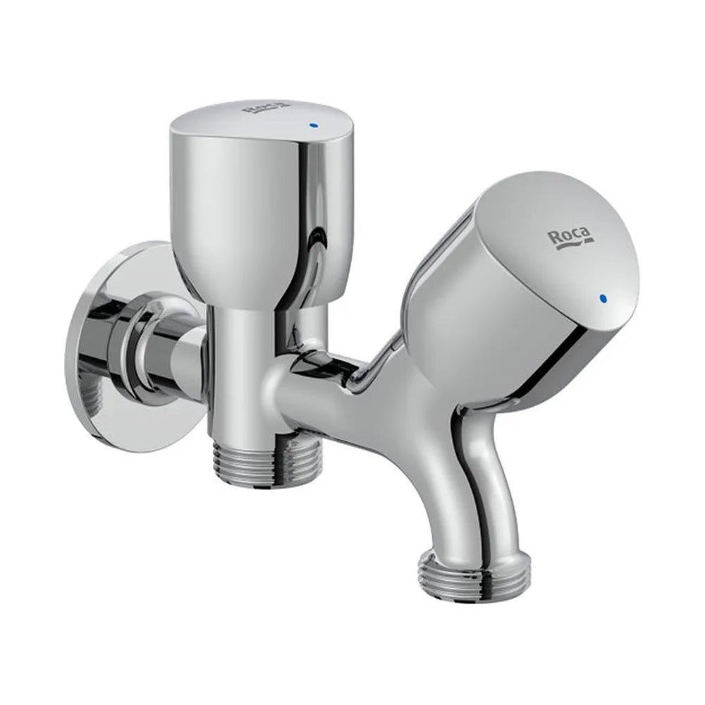 Llave de paso de 2 vías para lavadero o lavavajillas 1 2 x 3 4 pulgadas Roca - Vista 2