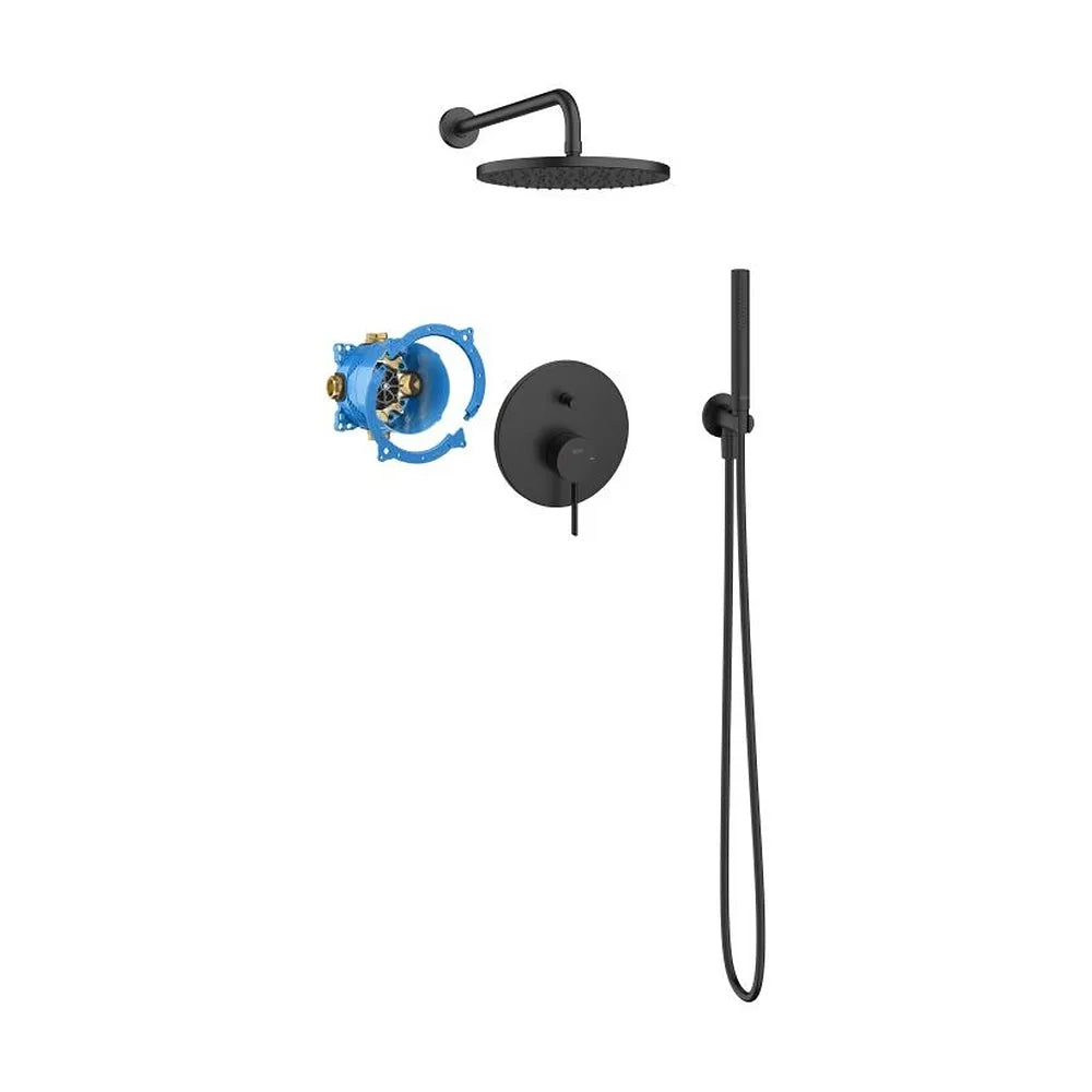 Pack empotrado monomando para baño ducha con rociador 25 cm brazo 40 cm Roca - Vista 1