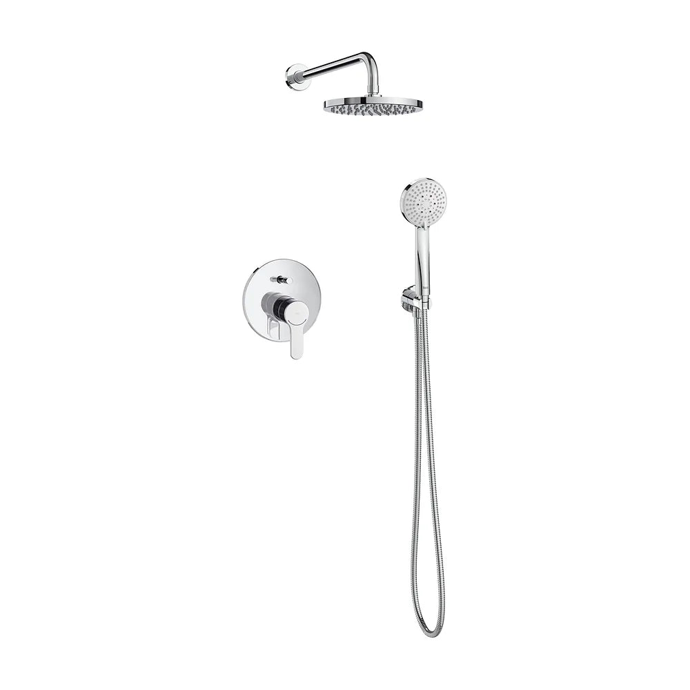 Pack Basic empotrado monomando para baño ducha con rociador circular 20 cm Roca - Vista 2