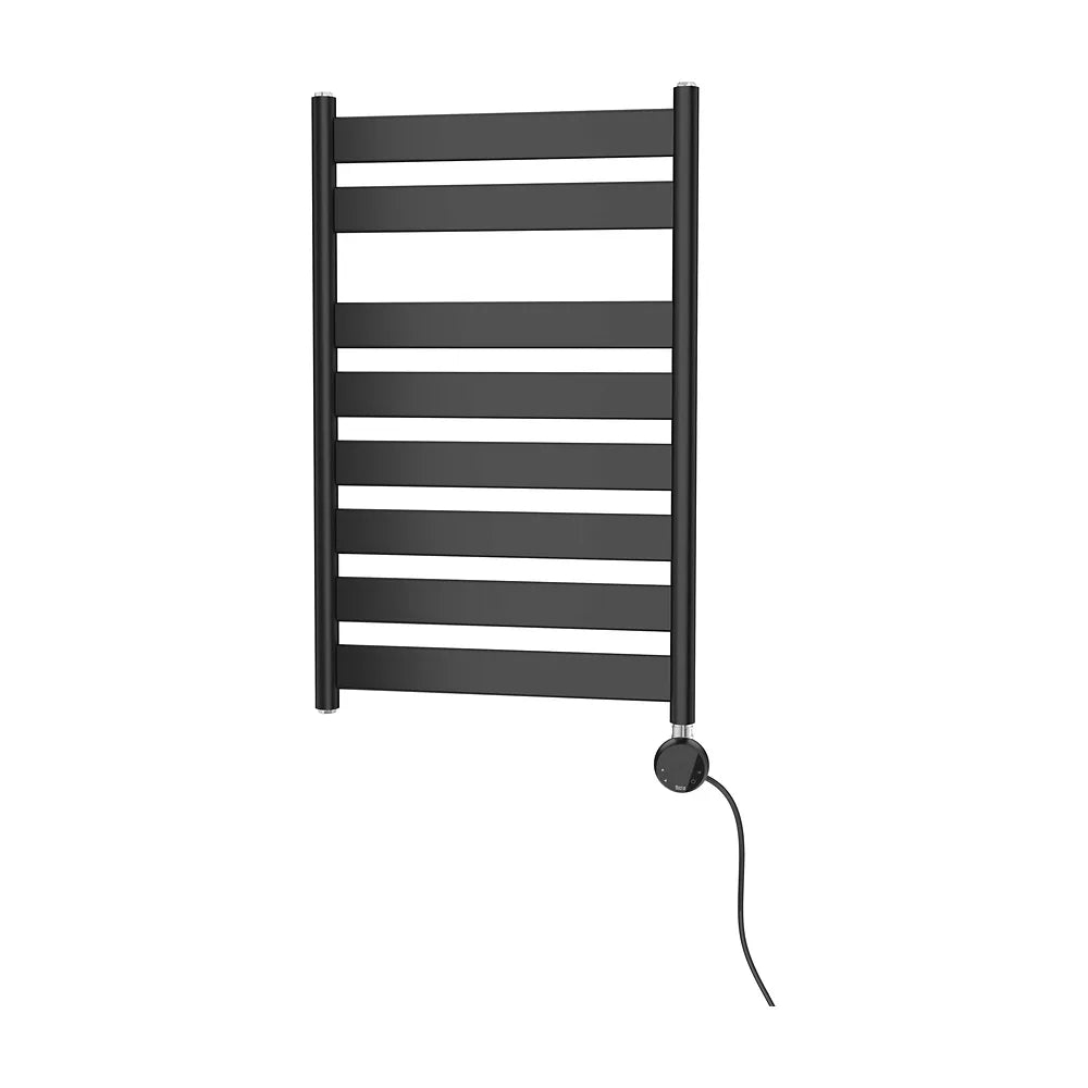 Toallero eléctrico mural 300W acero negro mate 50x80 cm Roca - Vista 2
