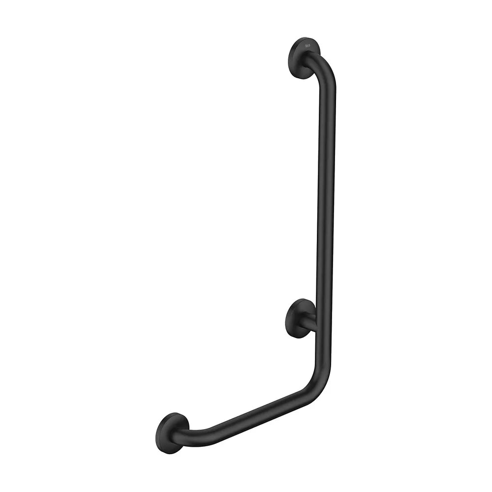 Asa de baño angular 90º a la derecha para movilidad reducida color negro Roca - Vista 2