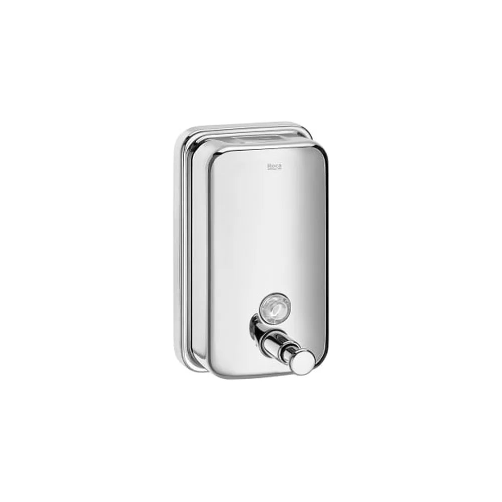 Dispensador de jabón líquido mural capacidad 800 ml acero inoxidable brillo Roca - Vista 1