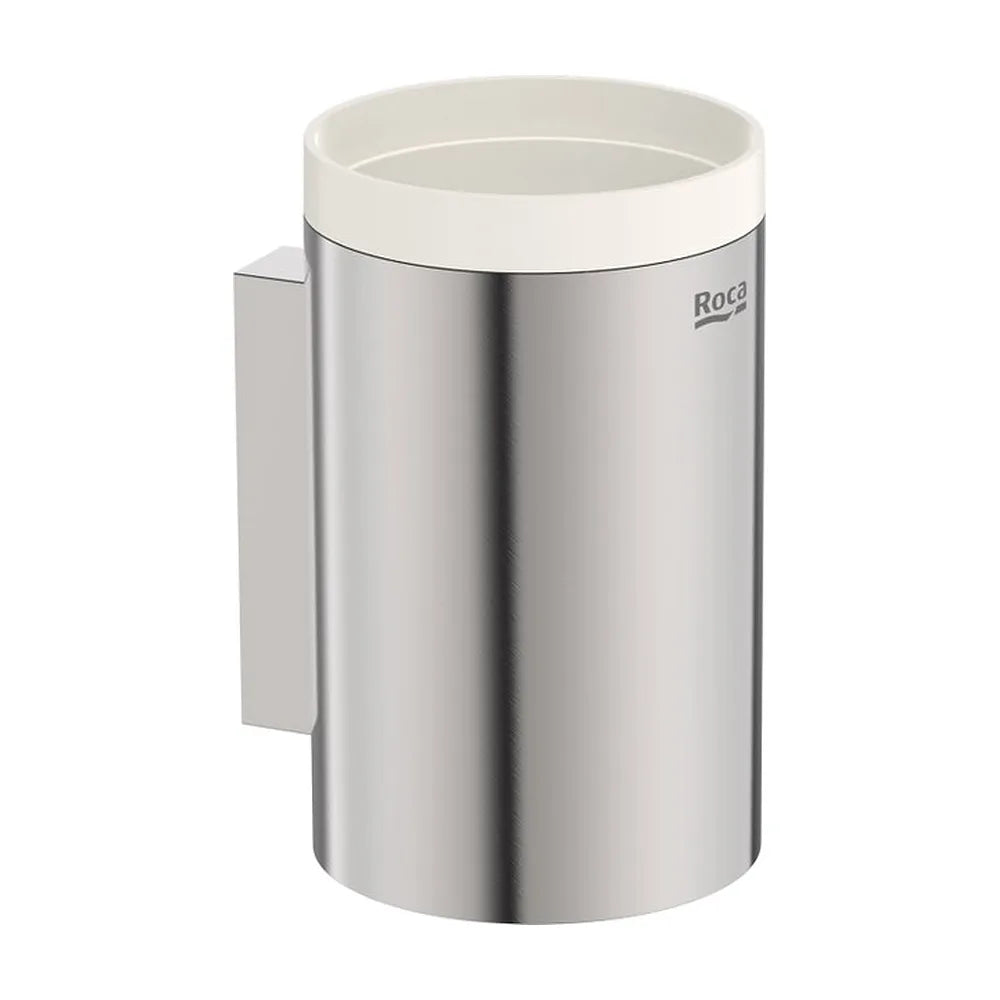 Vaso de pared cromado para baño con fijaciones incluido 74x87x121 mm Roca - Vista 2