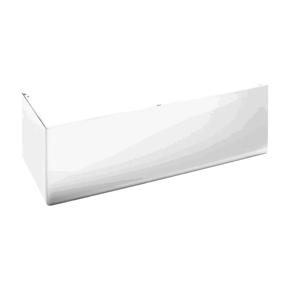 Bañera rectangular con dos asas y reposacabezas de 190 cm fabricada en acrílico de color blanco Becool Roca - Vista 7