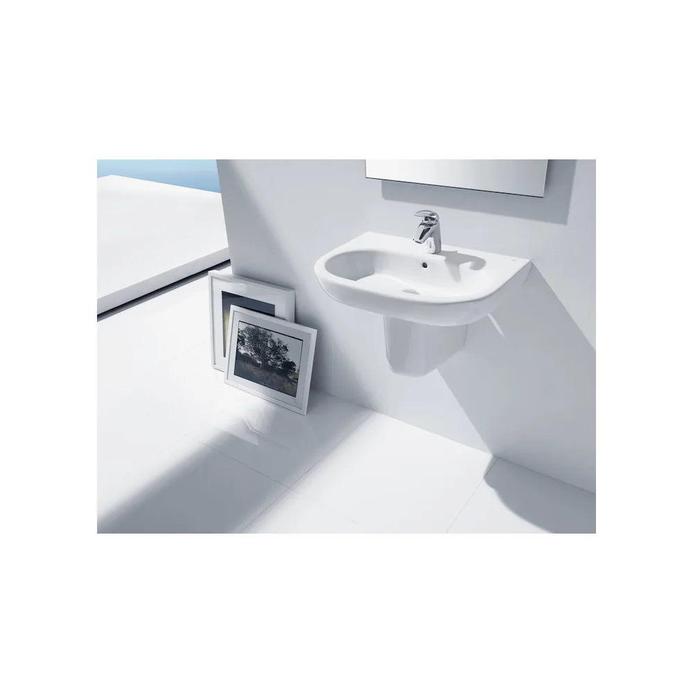 Lavabo con Semipedestal Meridian 50 cm Blanco Roca - Vista 2
