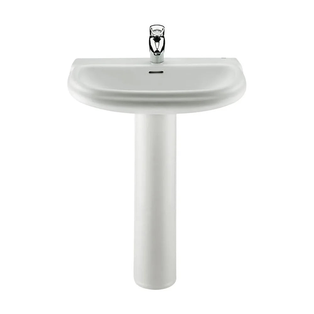 Lavabo con Pedestal Dama Retro 63 cm Blanco Roca - Vista 1