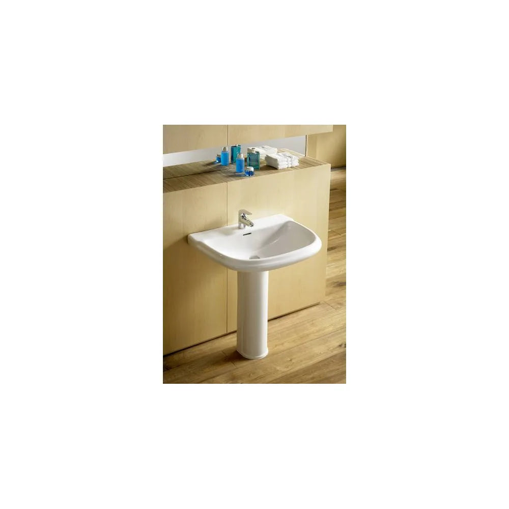 Lavabo con Pedestal Dama Retro 63 cm Blanco Roca - Vista 2