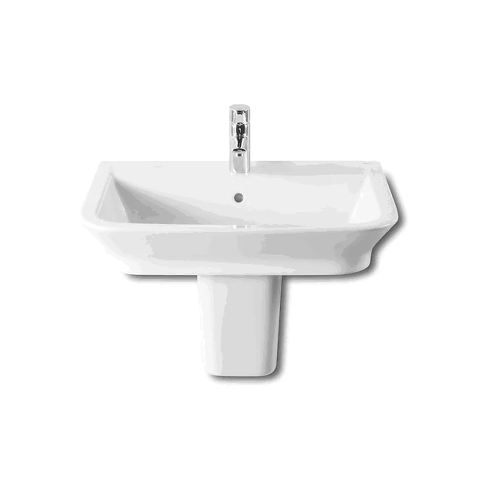 Lavabo con Semipedestal The Gap 65 cm Blanco Roca - Vista 1
