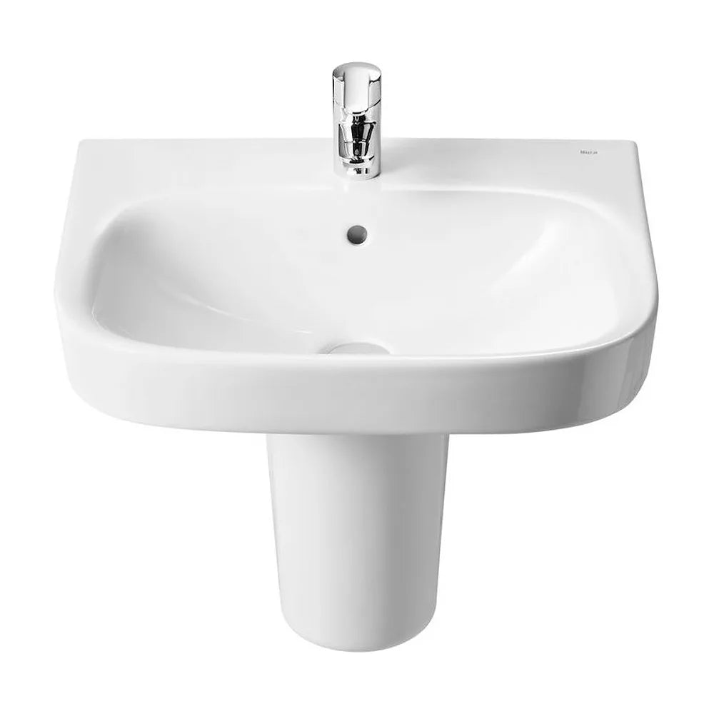 Lavabo con Semipedestal Debba 50 cm Blanco Roca - Vista 1