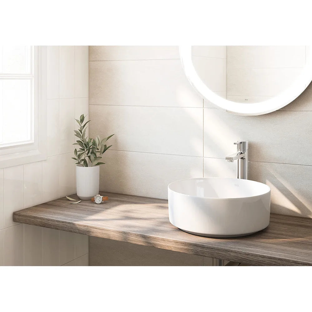Lavabo blanco circular Round Inspira Roca - Vista 2