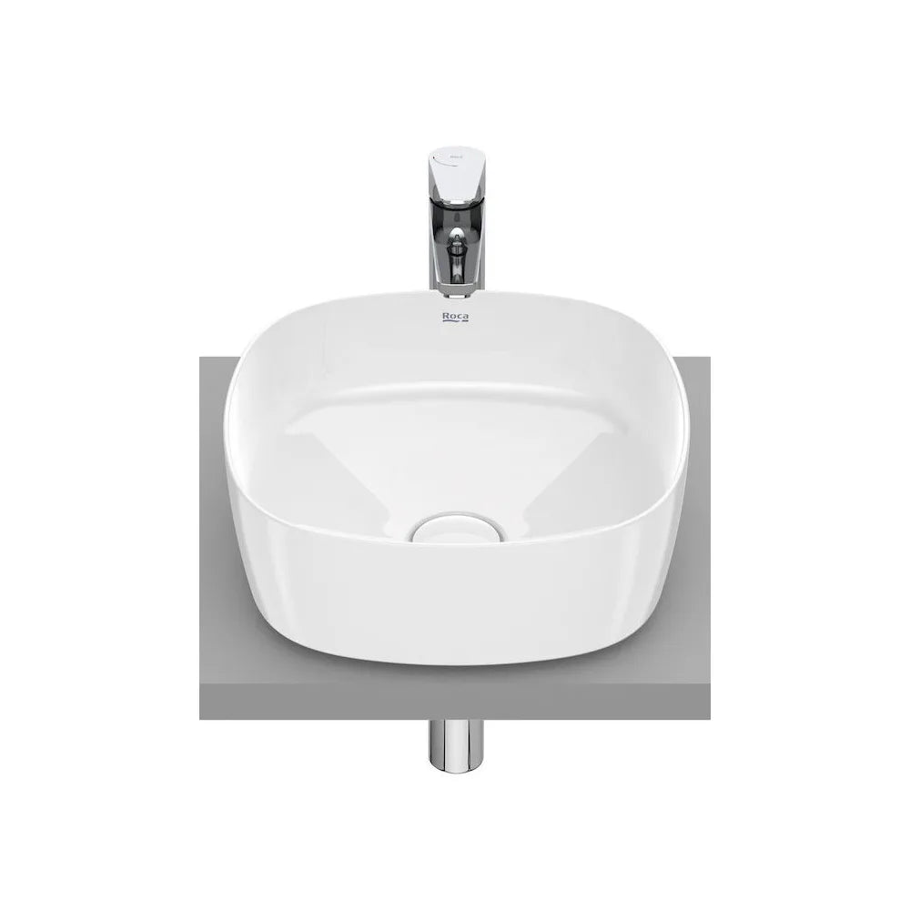 Lavabo para instalar sobre encimera de 37 cm fabricado en fineceramic de color blanco Inspira Soft Roca - Vista 1