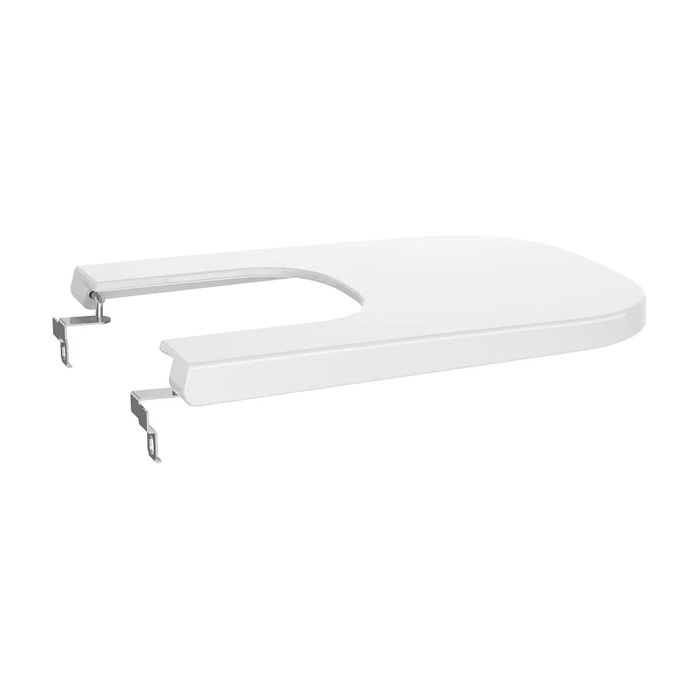 Bidet Compacto y Adosado a Pared Agujero para Grifería de Porcelana Blanca Square The Gap 35 cm Roca - Vista 5