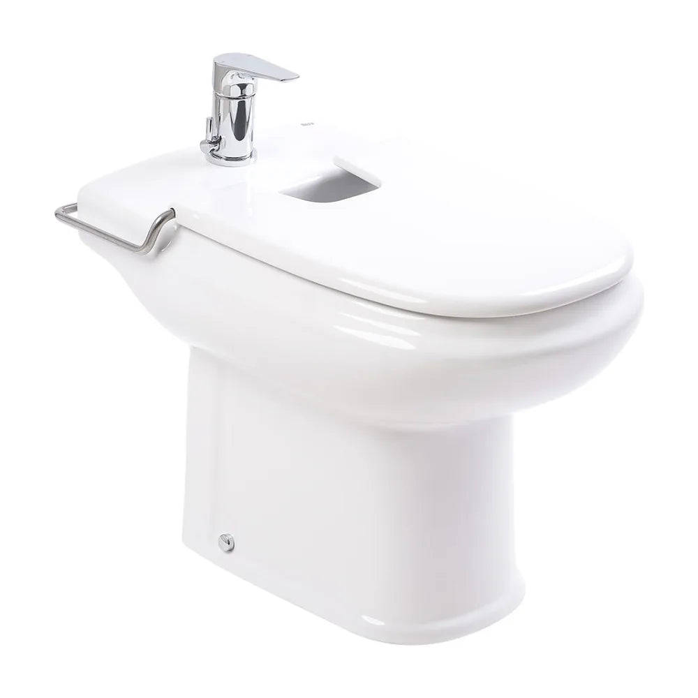 Tapa de Forma Redonda para Bidet Material Antibacteriano Dama Retro Roca - Vista 2
