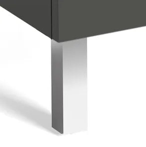 Conjunto de patas opcionales diseñado para muebles de 14 cm con acabado en cromo Anima Roca - Vista 1