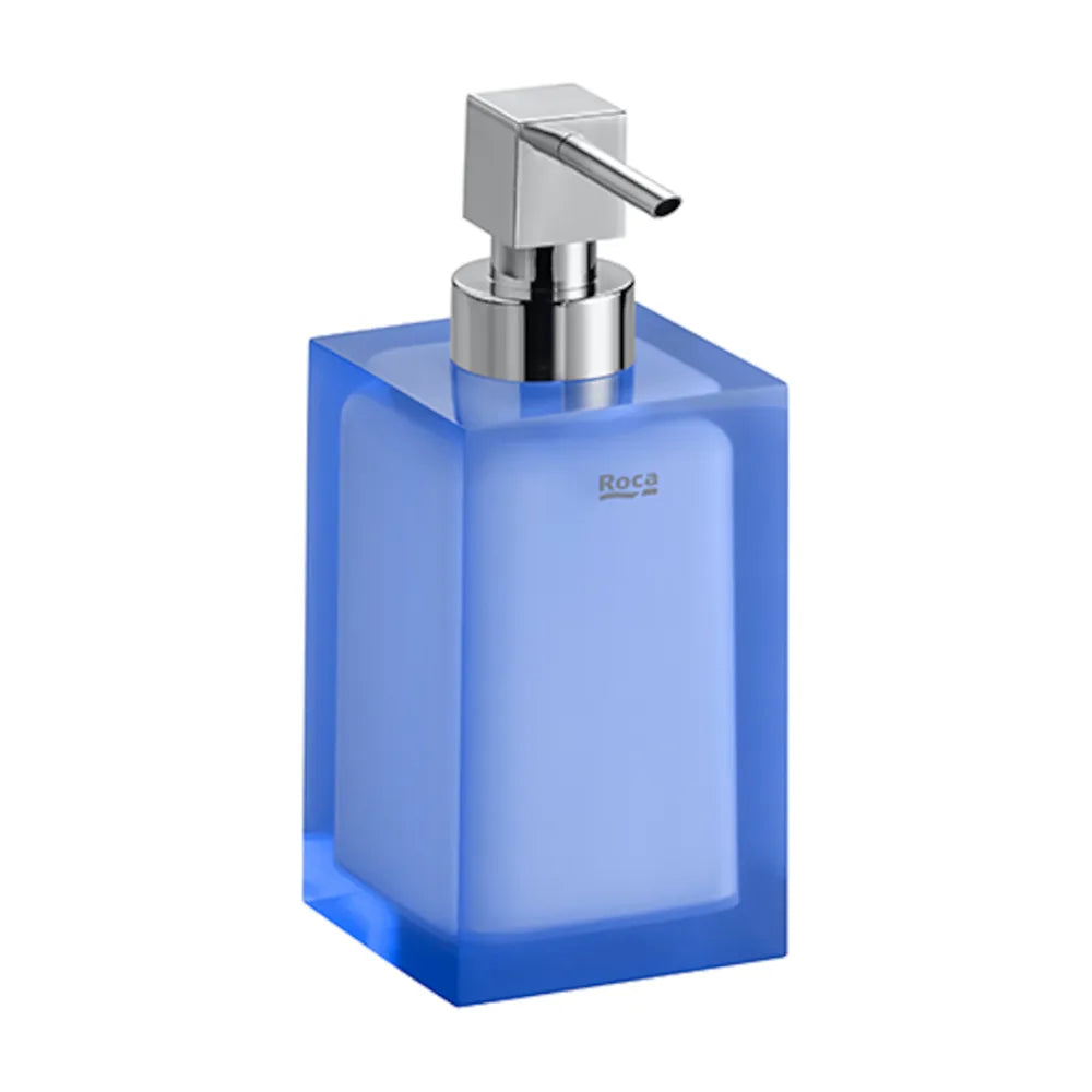 Dosificador de encimera para baño de 7 cm de color azul con acabado mate Ice Roca - Vista 1