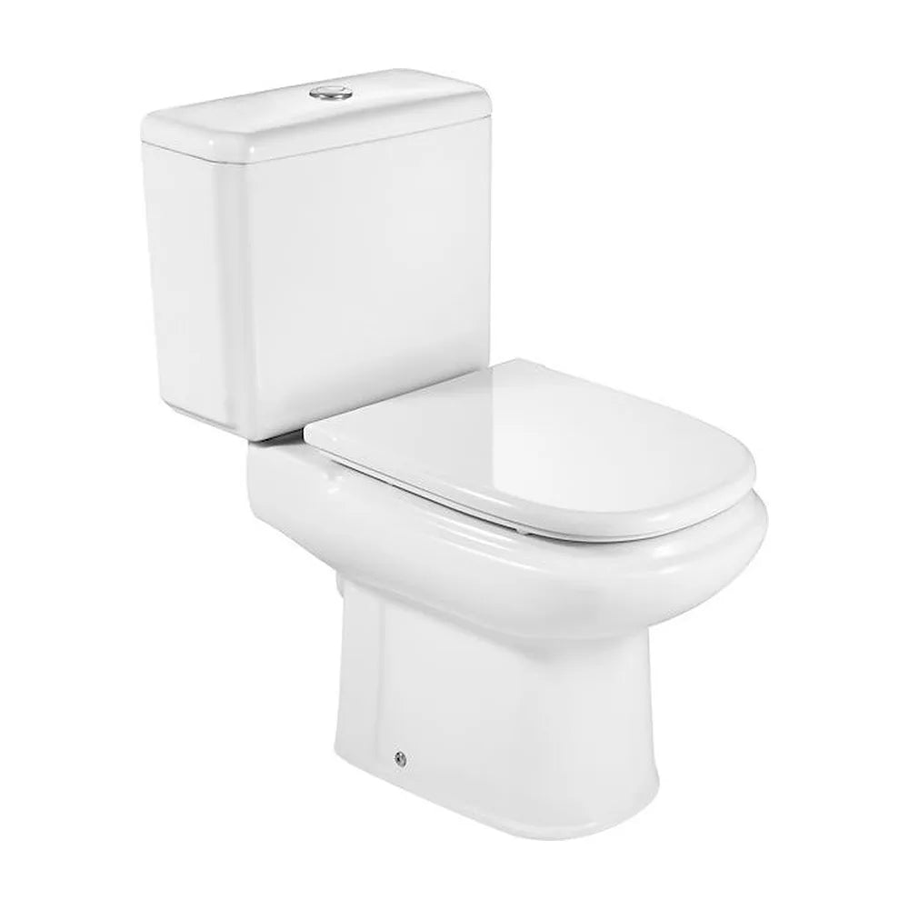 Inodoro Completo de Salida Horizontal Dama Retro 40,5 cm Blanco Roca - Vista 1