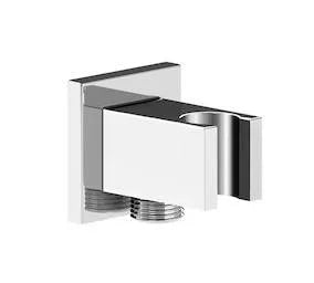 Toma de agua con soporte de forma cuadrada con acabado cromado Aqua Square Roca - Vista 1