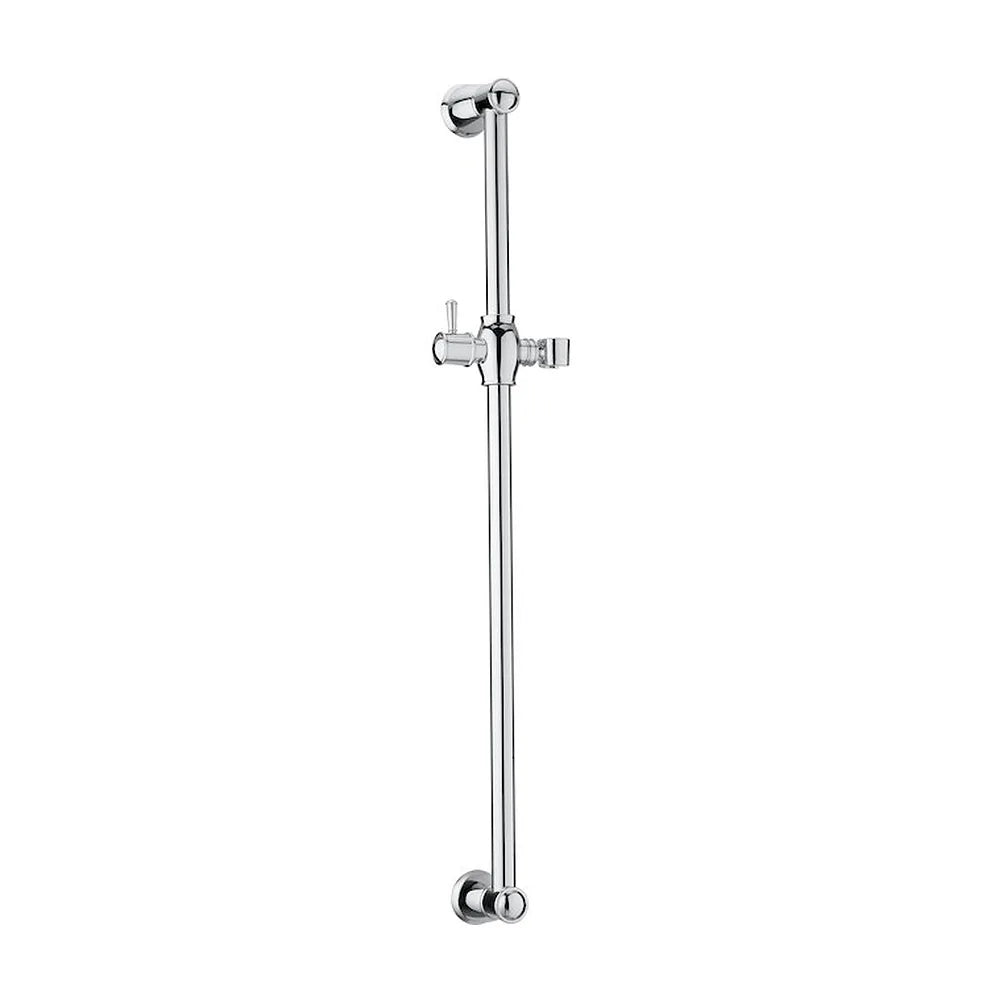 Barra de ducha con soporte regulable de 70 cm fabricado en latón con acabado en cromo clásica Roca - Vista 1