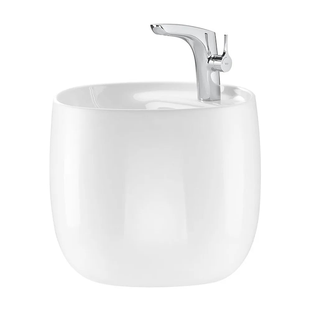 Lavabo con Semipedestal Cerámica Beyond 46 cm Blanco Roca - Vista 2