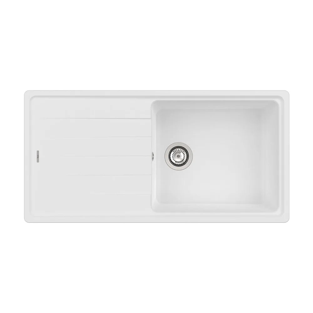 Fregadero de Carga Mineral con Escurridor en Bergen 100 cm Blanco Roca - Vista 1