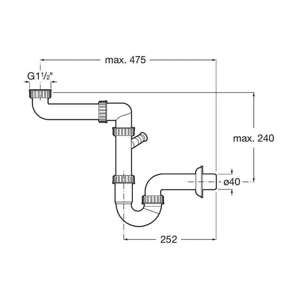 Fregadero de Acero Inoxidable con Escurridor a la Derecha en Budapest Cromo Roca - Vista 6