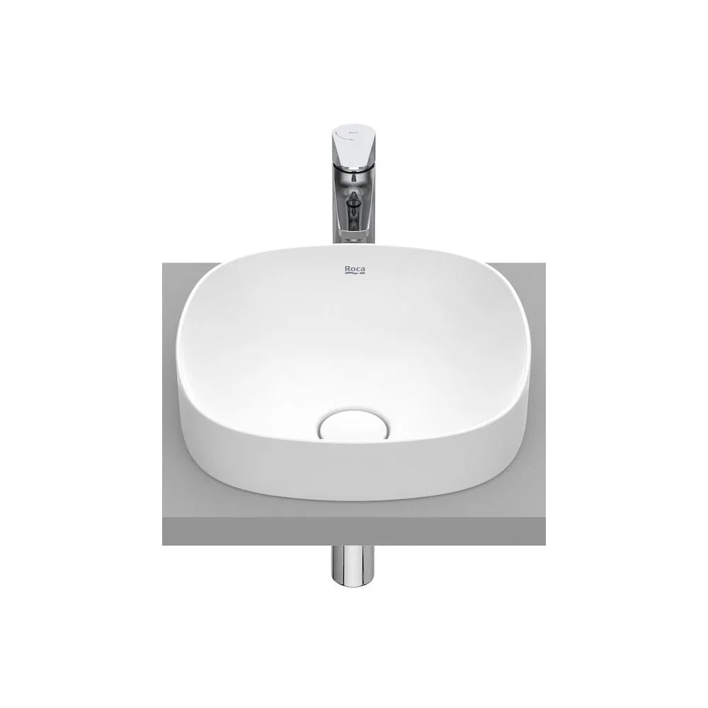 Lavabo de encimera de fineceramic con un acabado en color blanco mate Soft Inspira Roca - Vista 1
