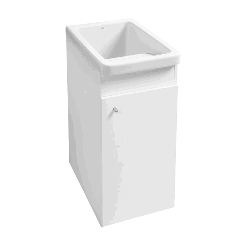 Mueble para Lavadero de Aglomerado con Puerta Abatible Henares Blanco Brillo Roca - Vista 1