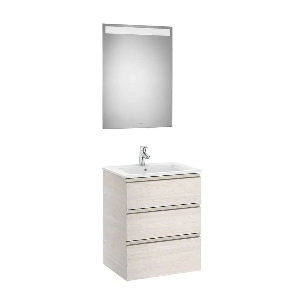 Conjunto de Baño con Lavabo Central de 60 cm Colección The Gap Fresno Roca - Vista 1