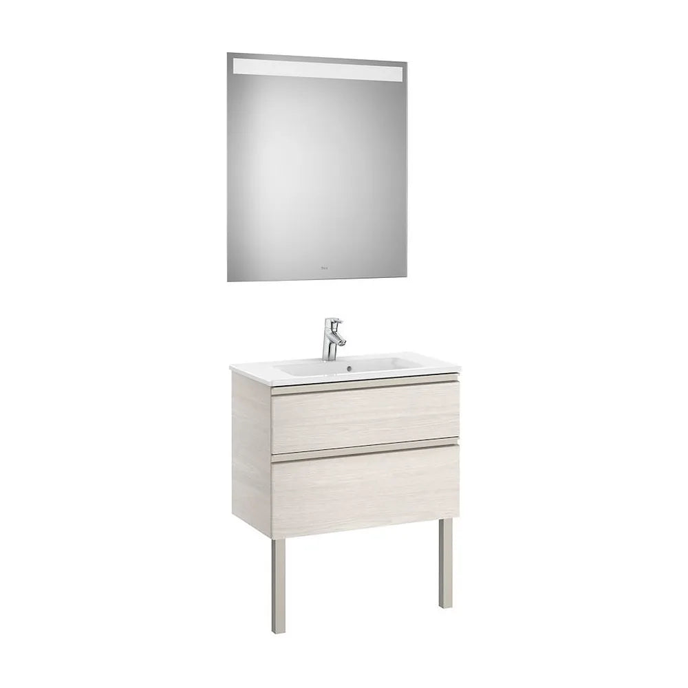 Conjunto de Baño Compacto con Lavabo Central de 70 cm Colección The Gap Fresno Roca - Vista 2
