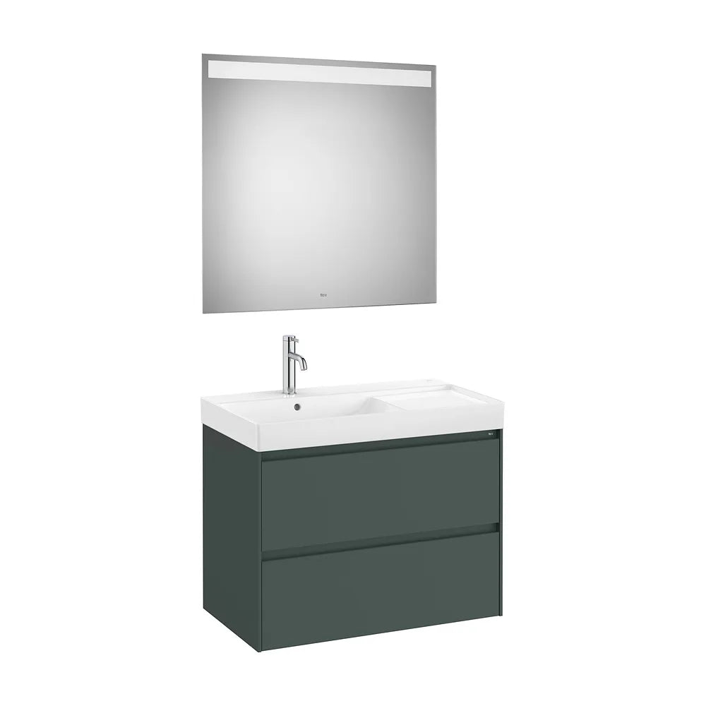 Conjunto de Baño a Izquierda Verde Montaña Ona de 80 cm Colección Unik Roca - Vista 1