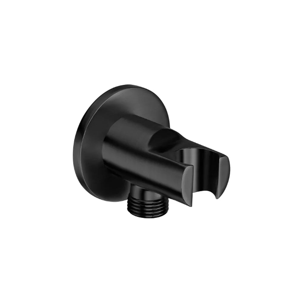 Toma de agua con soporte para ducha en acabado color negro titanio cepillado Aqua Roca - Vista 1