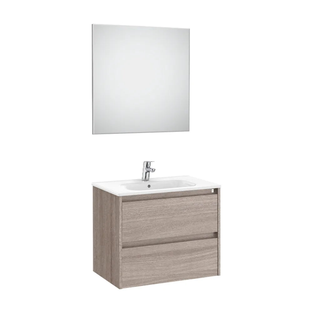 Conjunto de Lavabo de 2 Cajones City Tenet 70 cm Roble Roca - Vista 1