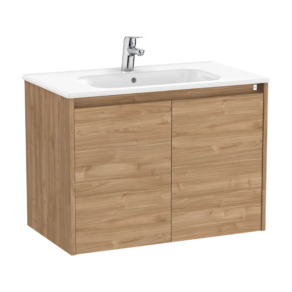 Mueble de Baño con Lavabo y 2 Puertas City de 80 cm Colección Tenet Roble Roca - Vista 1