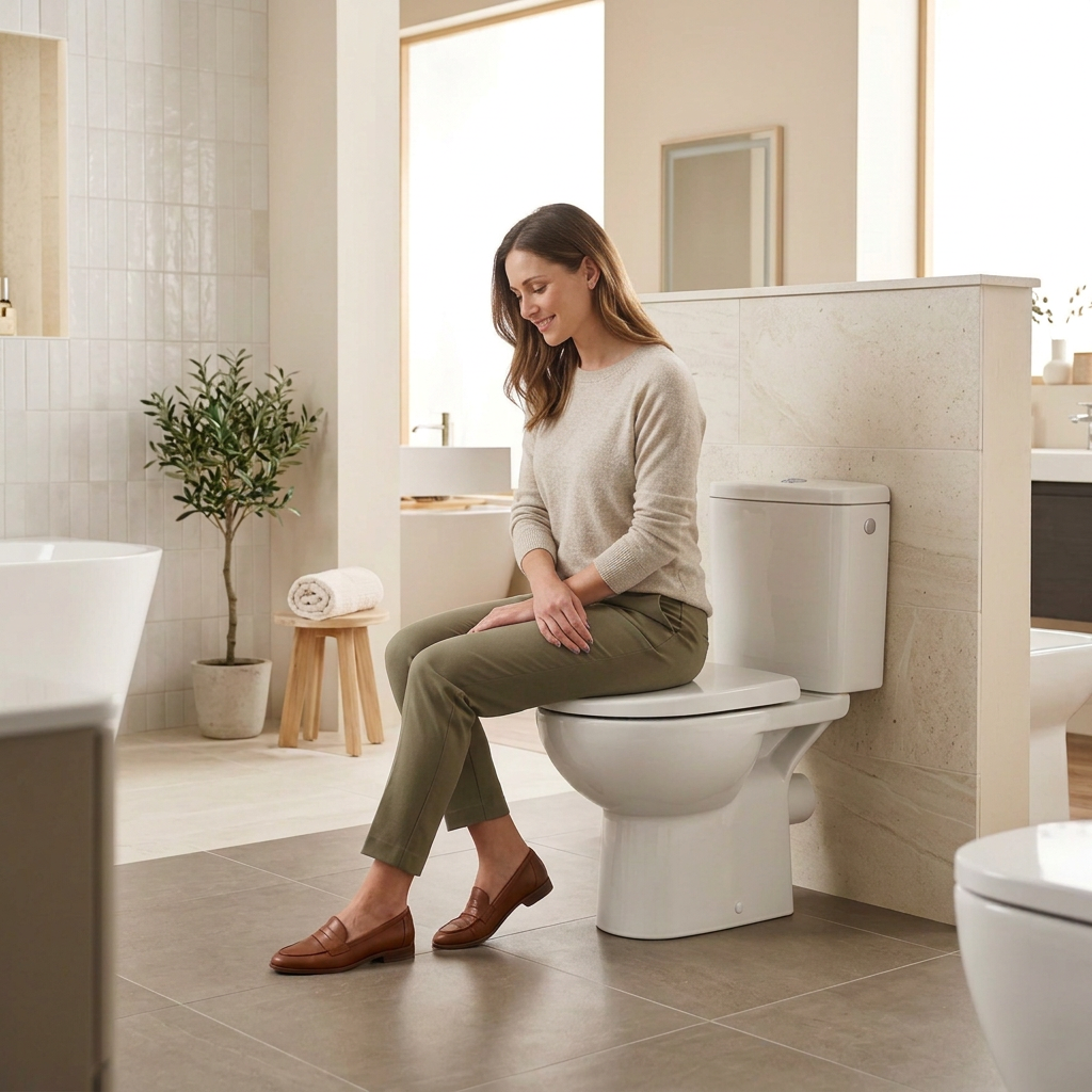 Inodoro de Tanque Bajo con Tecnología Rimless y Salida Horizontal Victoria Blanco Roca