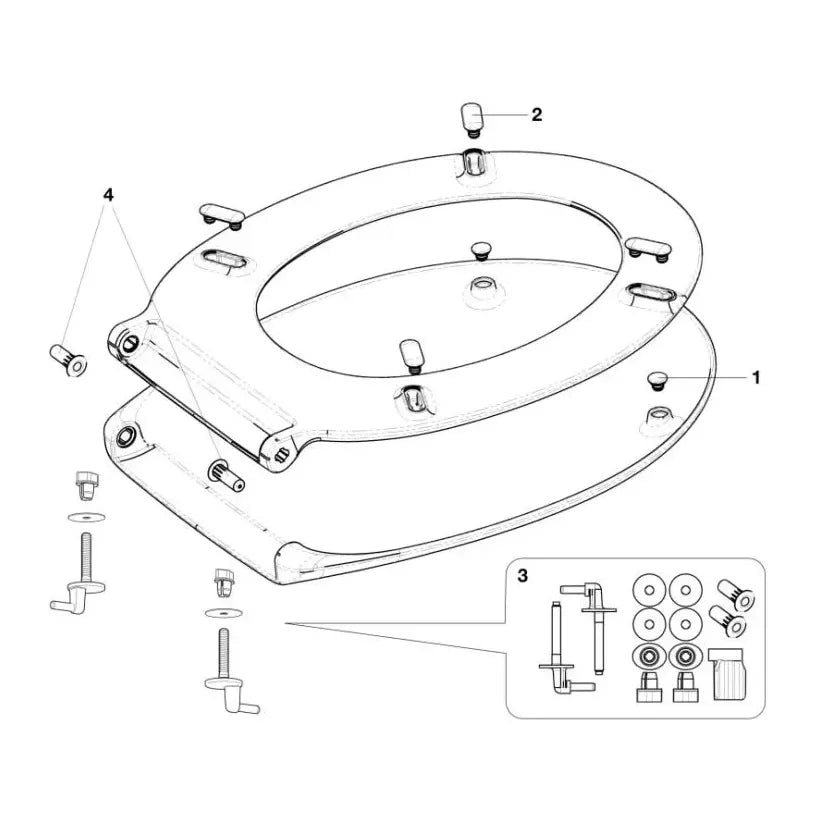 Inodoro para instalación suspendida salida horizontal de 35,5 cm fabricado en porcelana de color blanco Victoria Roca 4