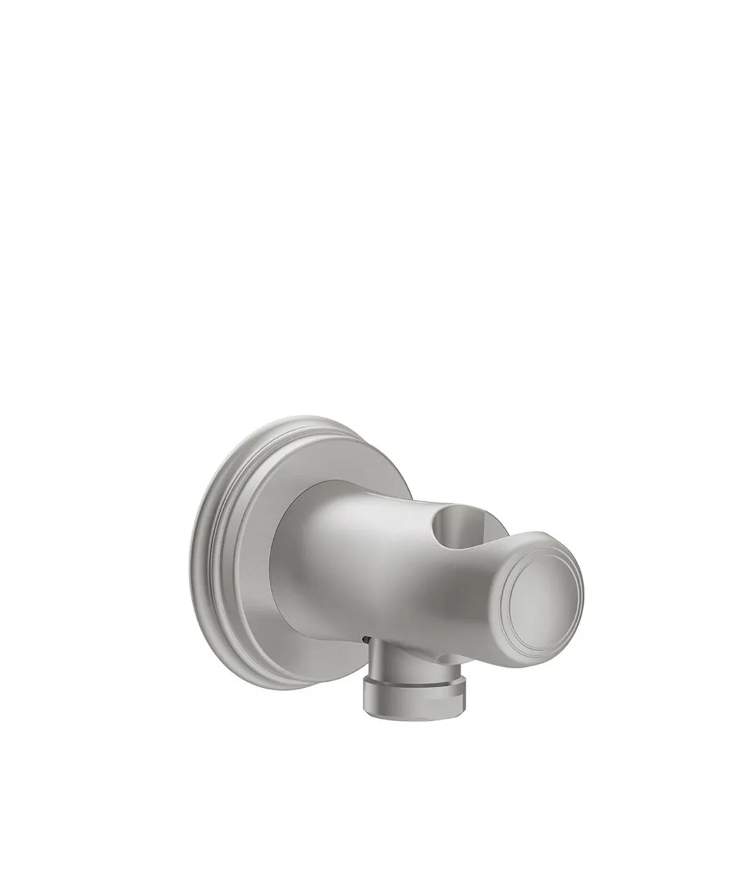 Soporte fijo para ducha con toma de agua y flexo en ABS acabado acero Tres Clasic Tres 0