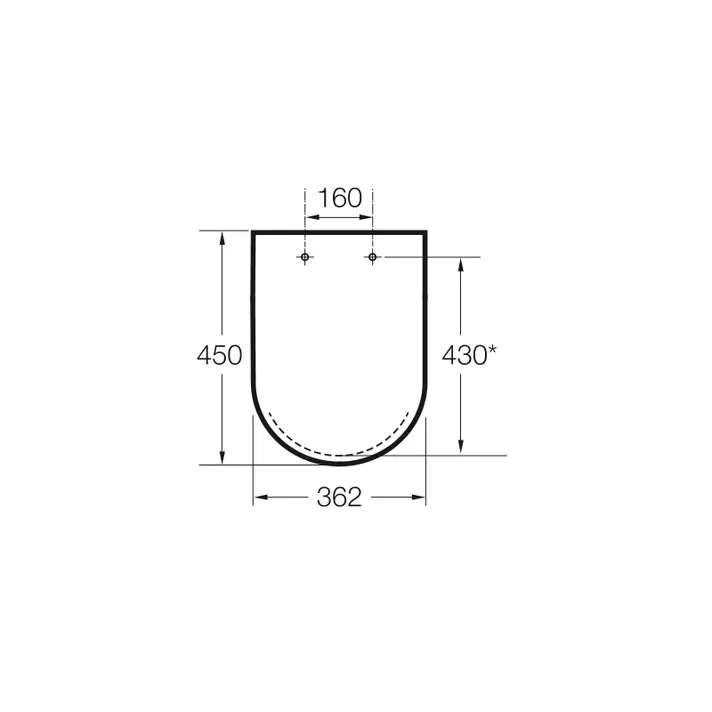 Tapa y asiento para inodoro de forma redonda fabricados en material antibacteriano Supralit® Meridian Roca - Vista 2