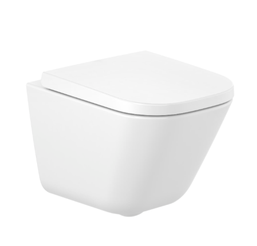 Taza Rimless Suspendida Compacta The Gap Square Blanco Roca - Vista 2