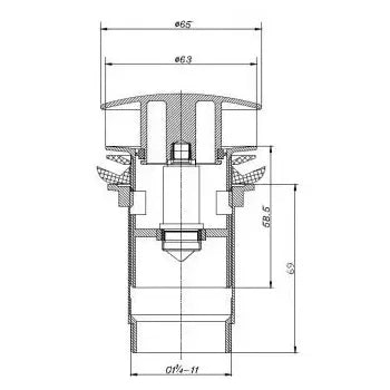 Lavabo con semi pedestal de 55 cm en porcelana blanca de alta calidad CETUS de Unisan 10