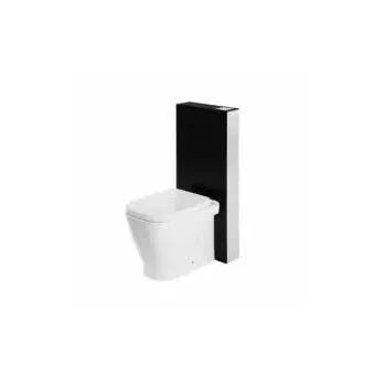 Cisterna Monolito 41 cm aluminio cristal templado acabado blanco negro Sanglass de Unisan 2