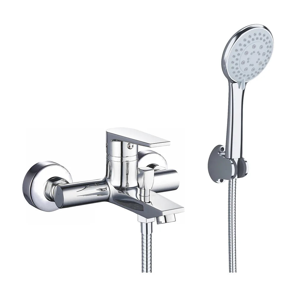 Grifo de ducha y bañera monomando cromado con diseño elegante Magro de Valaz Valaz