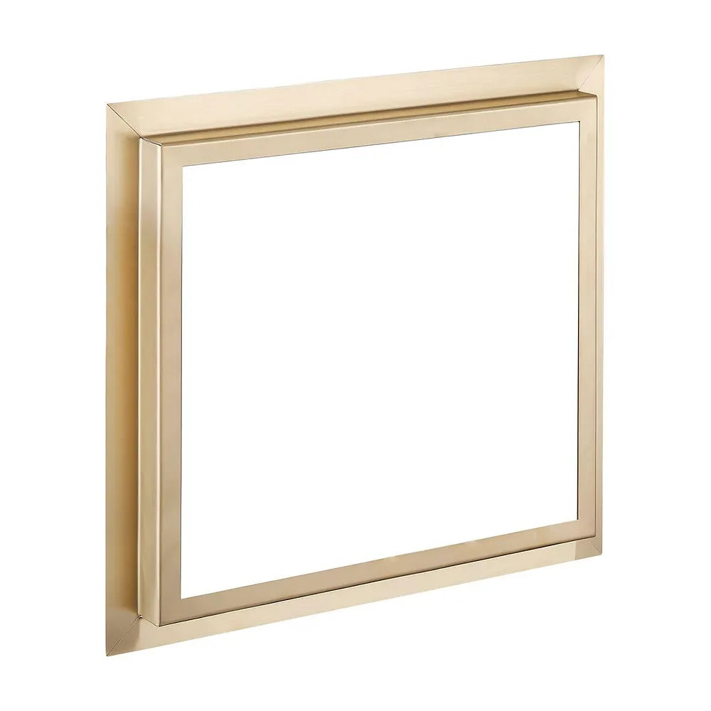 Vista principal de Premarco para rociador a techo 30 cm dorado cepillado acero resistente Valaz