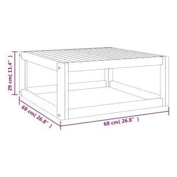 Set de sofás y reposapiés para jardín de 6 piezas fabricado en madera de acacia con cojines gris de vidaXL 11