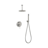 CONJUNTO DUCHA MONOMANDO EMBUTIDO PIAMONTE NÍQUEL ESCOVADO