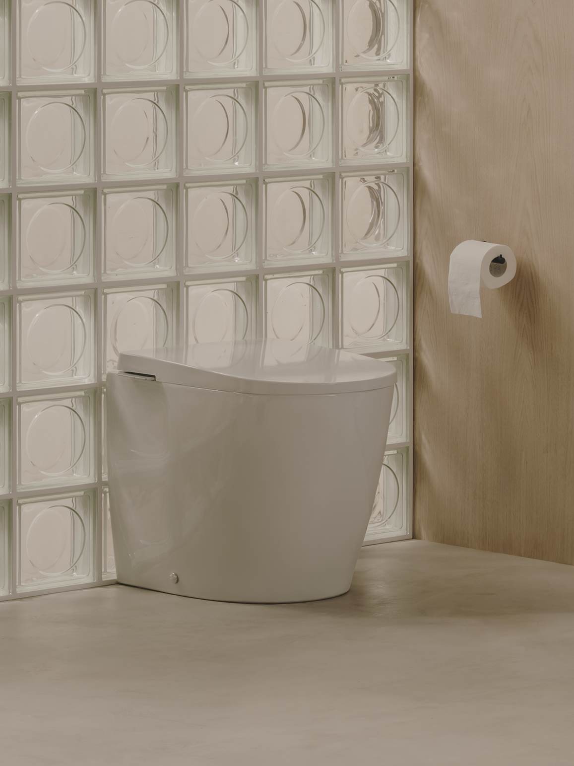 Inodoro completo adosado a pared con cisterna integrada  Avant -  In-Tank®. Alimentación hidráulica interna