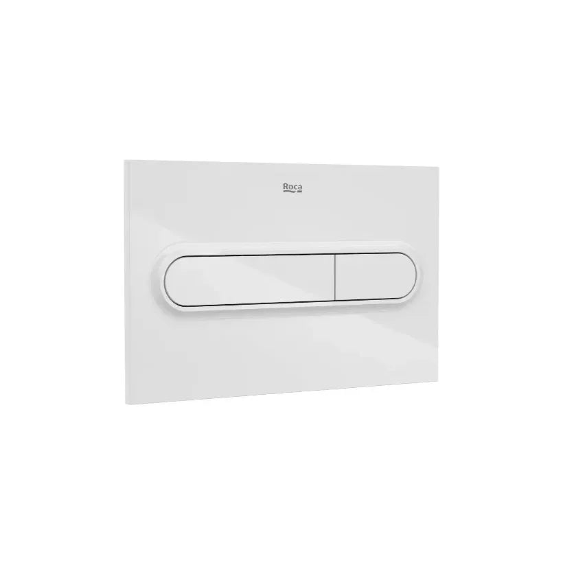 Roca Beyond Duplo – Pack de Inodoro Suspendido con Bastidor y Placa, Salida Horizontal, Blanco