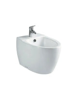 Bidé compacto de porcelana blanca acabado vitrificado Génova de Aquore