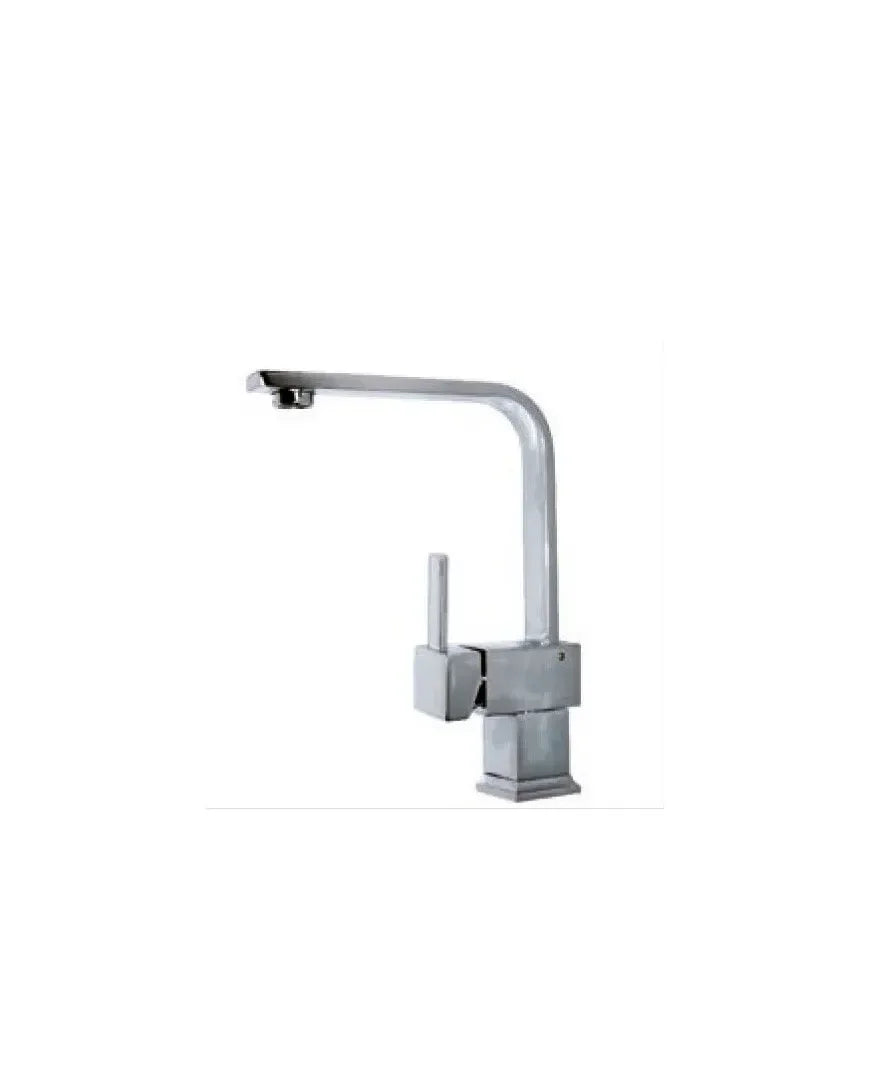 Grifo monocomando para fregadero fabricado de latón y acabado color cromado CUB de Aquore